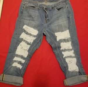 Women's Plus Size Melissa McCarthy Cropped Jeans